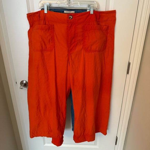 Anthropologie Maeve Colette Crop Wide Leg Linen Blend Pants - Picture 2 of 12